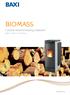 BIOMASS. Carbon neutral heating solutions. Bioflo Multi-heat Solo Innova