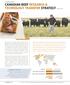 OVERVIEW CANADIAN BEEF RESEARCH & TECHNOLOGY TRANSFER STRATEGY