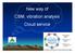 New way of CBM, vibration analysis Cloud service