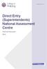 Direct Entry (Superintendents) National Assessment Centre