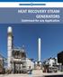 HEAT RECOVERY STEAM GENERATORS. Optimized for any Application