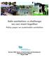 Safe sanitation: a challenge we can meet together. Policy paper on sustainable sanitation