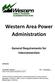 Western Area Power Administration, General Requirements for Interconnection