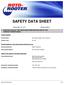 SAFETY DATA SHEET 1. IDENTIFICATION OF THE SUBSTANCE/PREPARATION AND OF THE COMPANY/UNDERTAKING. Product identifier. Product Name