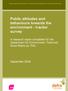 Public attitudes and behaviours towards the environment - tracker survey