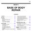 BASE OF BODY REPAIR GROUP CONTENTS GENERAL WELDING CORROSION PROTECTION BODY REPAIR