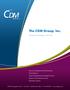 The CDM Group, Inc. Bringing Knowledge to Practice