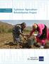 Tajikistan: Agriculture Rehabilitation Project