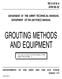 AND EQUIPMENT GROUTING METHODS TM AFM THE ARMY TECHNICAL MANUAL OF THE AIR FORCE MANUAL DEPARTMENT OF DEPARTMENT