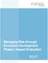 Managing Risk through Economic Development Phase I: Impact Evaluation