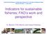Indicators for sustainable fisheries: FAO s work and perspective