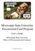 Mississippi State University Procurement Card Program