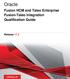 Fusion HCM and Taleo Enterprise Fusion-Taleo Integration Qualification Guide Release 17.2
