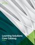 Learning Solutions Core Catalog