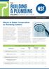 BUILDING & PLUMBING. Effects of Water Conservation on Plumbing Systems THE BULLETIN SPRING 2017 ISSUE REGULATORY RESOURCES