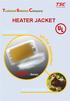 Technical Solution Company HEATER JACKET. Light weight. TPOH - Series. ECO friendly