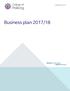 Business plan 2017/18