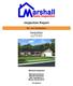 Inspection Report. Mr. Joe Sampleton. Property Address: 1111 sample drive Minden Nv Marshall Inspection