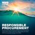 RESPONSIBLE PROCUREMENT. Living water, loving customers, safeguarding the future. NWG Procurement strategy