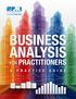 BUSINESS ANALYSIS FOR PRACTITIONERS