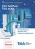 Ultra pure water, 18,2 MΩ cm. TKA GenPure. For Life Sciences, Analyses and Laboratory applications WATER PURIFICATION SYSTEMS