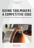 GIVING TOOLMAKERS A COMPETITIVE EDGE