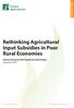 Rethinking Agricultural Input Subsidies in Poor Rural Economies