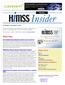 Chapter Events. Upcoming Events & Deadlines. Corporate Members of the Week HIMSS thanks its Corporate Members. In This Issue December 12, 2012