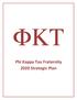 Phi Kappa Tau Fraternity 2020 Strategic Plan