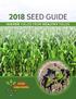 2018 SEED GUIDE HIGHER YIELDS FROM HEALTHY FIELDS