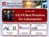 LEAN Best Practices for Laboratories