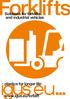 Solutions for forklifts and industrial vehicles