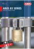 ABUS  ABUS 83 SERIES PADLOCK SERIES GUIDE. 83cs/55 83/60 83/80