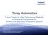 Toray Automotive. Future Trends for High Performance Materials in Structural Components for Existing and Alternative Propulsion Systems