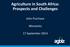 Agriculture in South Africa: Prospects and Challenges