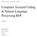Computer Assisted Coding & Natural Language Processing RFP