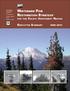Whitebark Pine. Restoration Strategy. for the. Executive Summary. United States Department of Agriculture Forest Service. Pacific Northwest Region