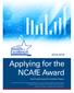 Applying for the NCAfE Award