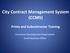 City Contract Management System (CCMS) Prime and Subcontractor Training