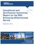 Compliance and Certification Committee Report on the ERO Enterprise Effectiveness Survey