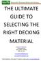 THE ULTIMATE GUIDE TO SELECTING THE RIGHT DECKING MATERIAL