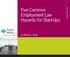 Five Common Employment Law Hazards for Start-Ups