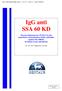 IgG anti SSA 60 KD. Enzyme Immunoassay (ELISA) for the quantitative determination of IgG antibodies against SSA 60KDa in human serum and plasma