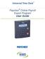 Universal Time Clock. Paychex Online Payroll Export Program User Guide