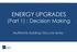 ENERGY UPGRADES (Part 1) : Decision Making. Multifamily Building Lifecycle Series
