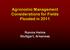 Agronomic Management Considerations for Fields Flooded in Ronnie Helms Stuttgart, Arkansas