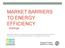 MARKET BARRIERS TO ENERGY EFFICIENCY