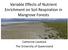 Variable Effects of Nutrient Enrichment on Soil Respiration in Mangrove Forests. Catherine Lovelock The University of Queensland