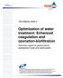 Optimization of water treatment: Enhanced coagulation and ozonation-biofiltration