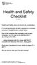 Health and Safety Checklist By ihasco